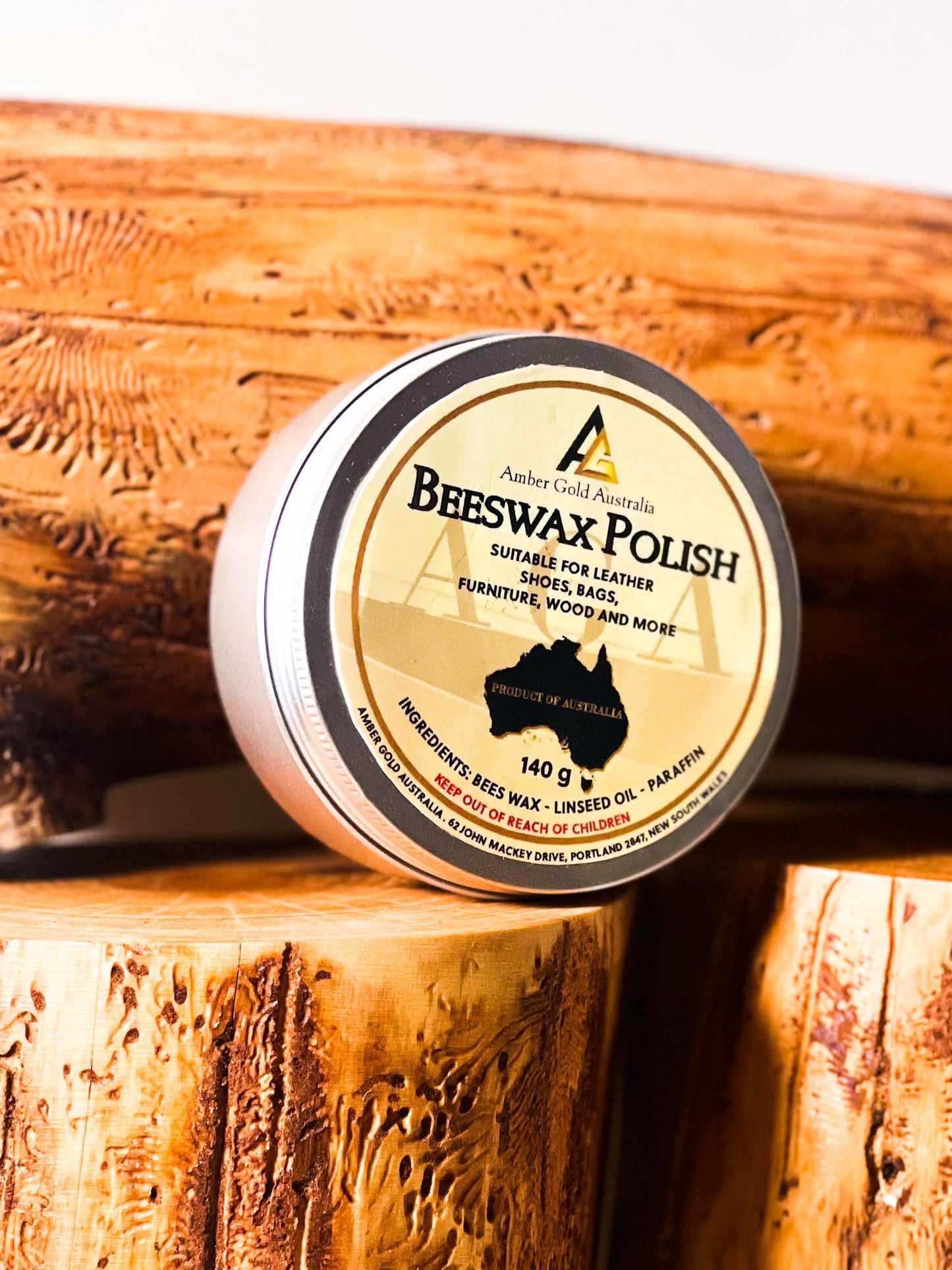 Beeswax Polish - Amber Gold Honey