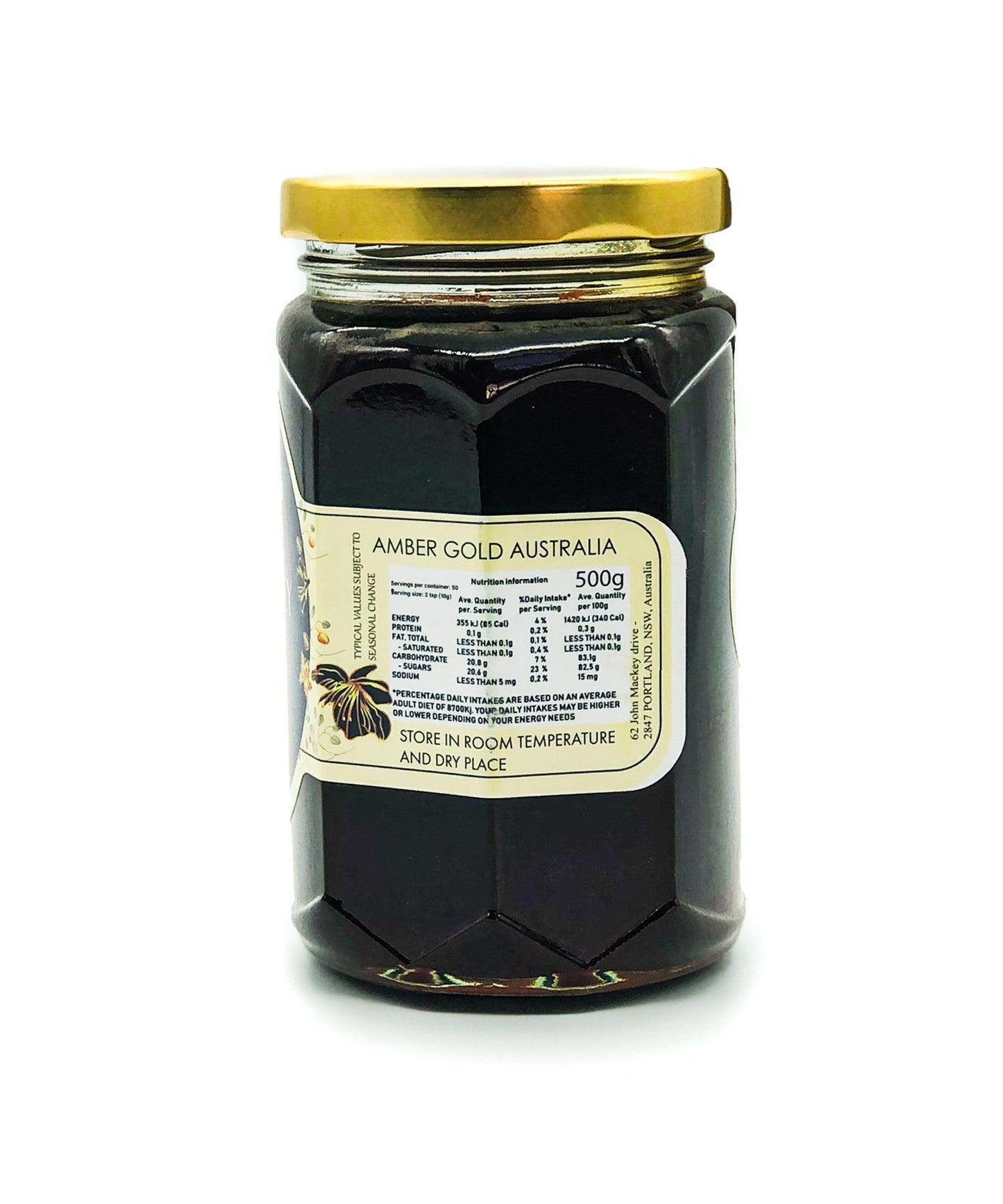 Black Spring Honey - Amber Gold Honey