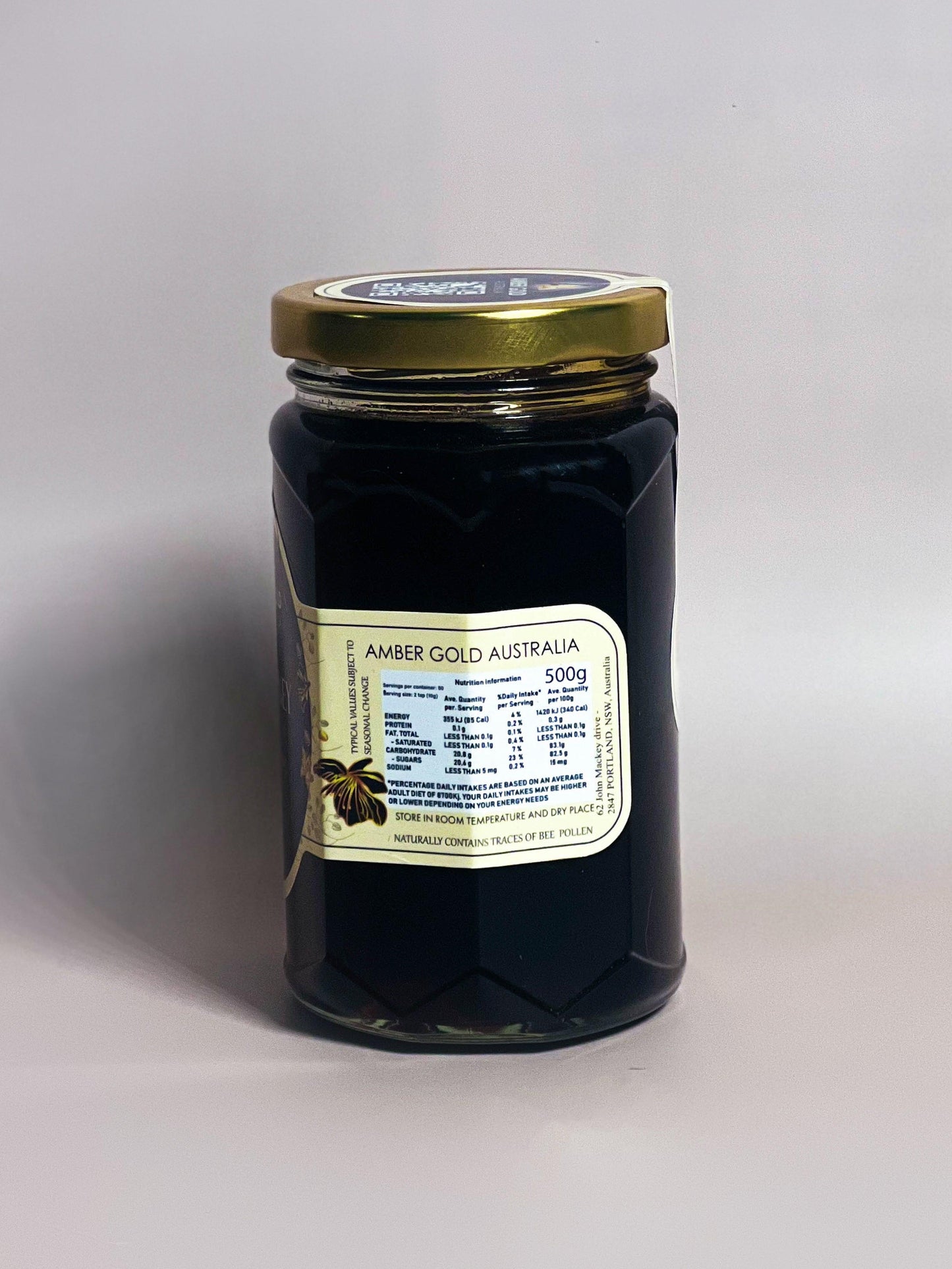 Black Spring Honey - Amber Gold Honey