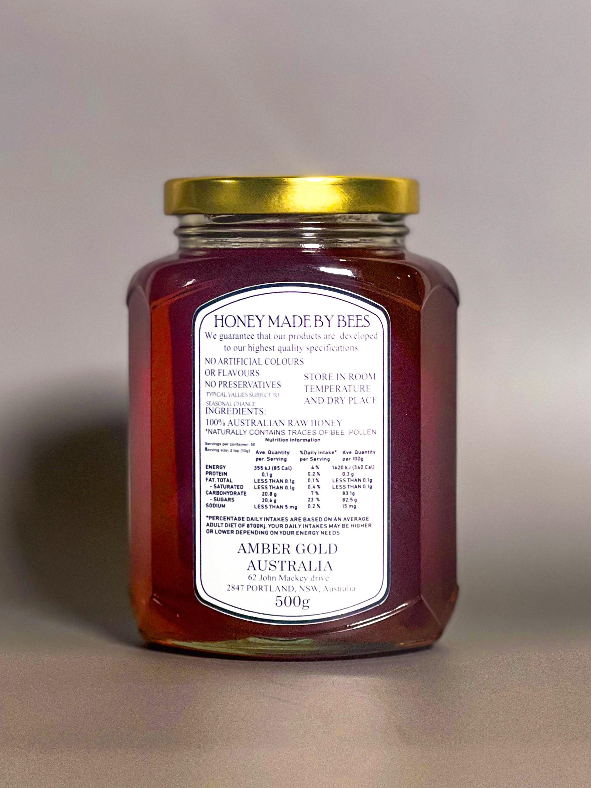 Stringy Bark Honey - Amber Gold Honey